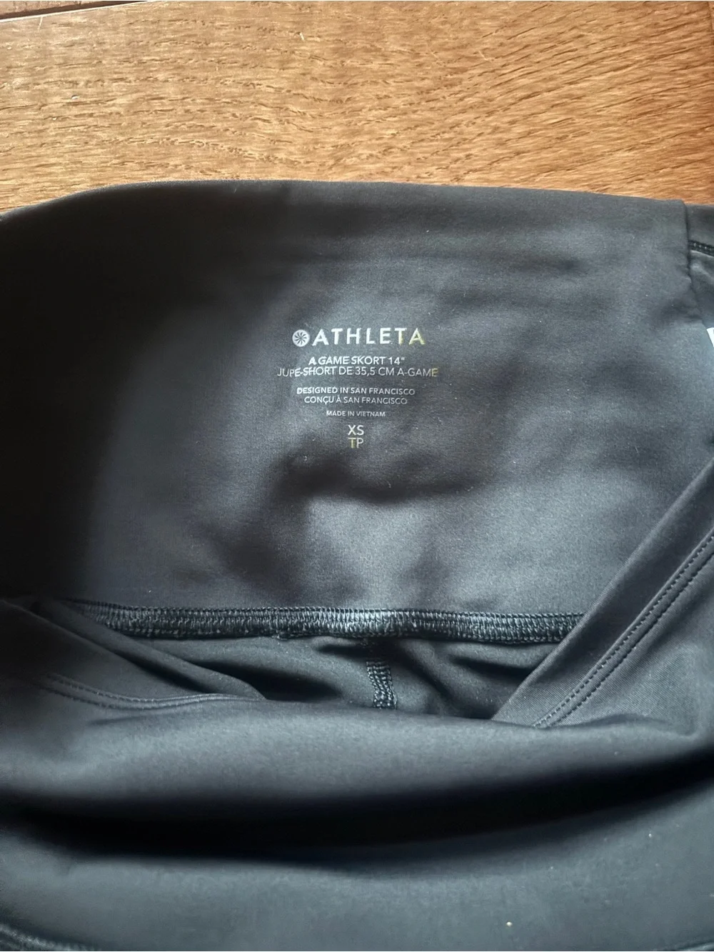 Athleta A Game Skort Black Mesh